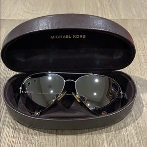 Michael Kors Silver Mirrored Sunglasses